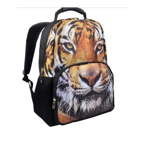 3d animal tiger backpack college student school backpack