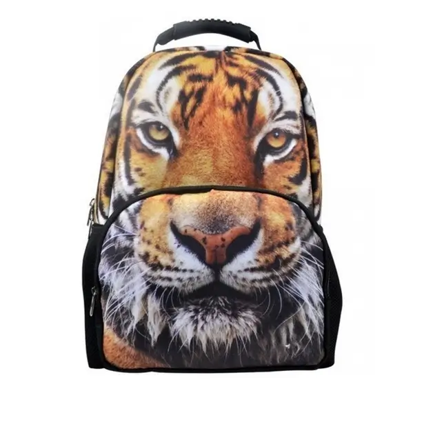 3d animal tiger backpack college student school backpack