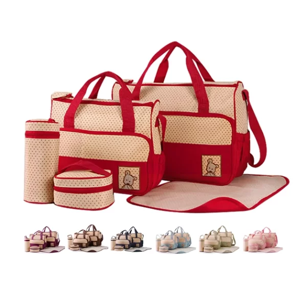 5pcs set microfiber cloth diaper bags for baby