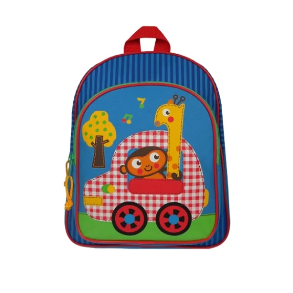 blue funny animal zoo toddler backpacks