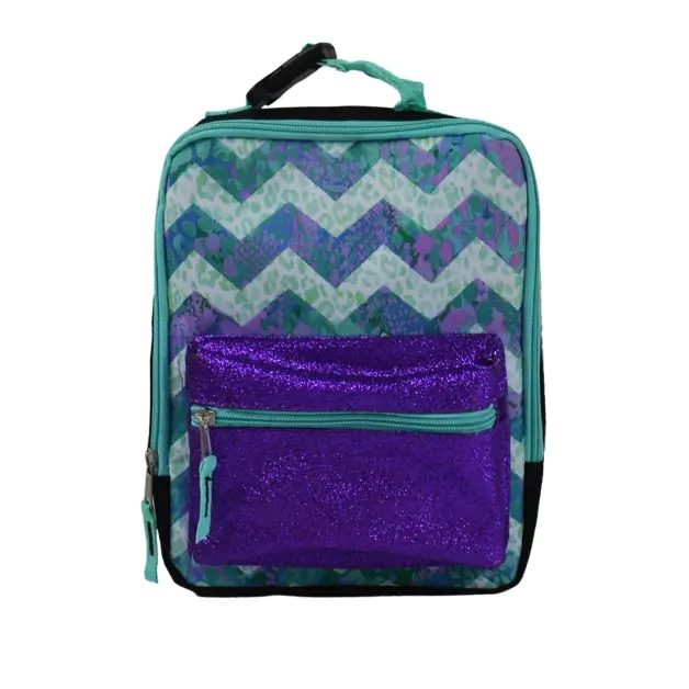 chevron shining lunch bags