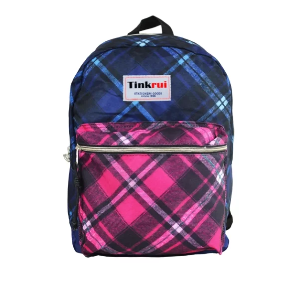 colorful plaid backpack bags