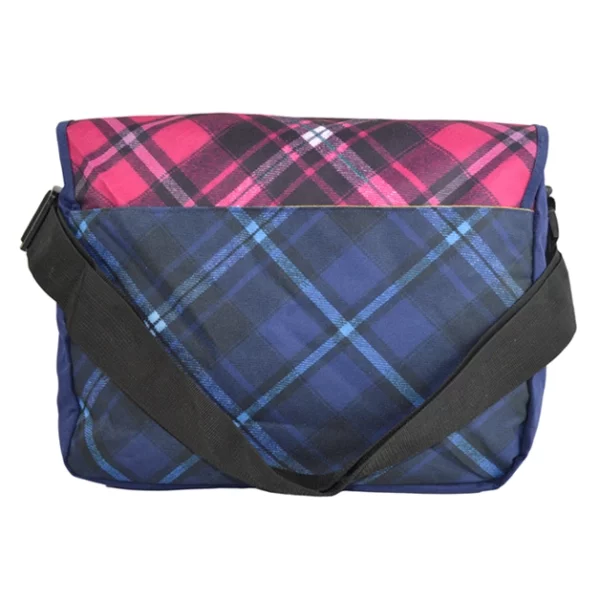 colorful plaid messenger bags for school