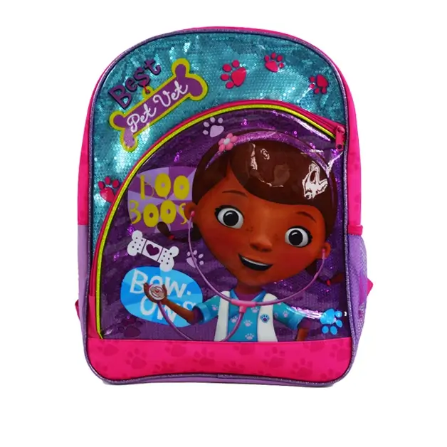 doc mcstuffins pvc print school bags