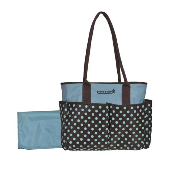 Dot impreso lindas bolsas de pañales para bebés