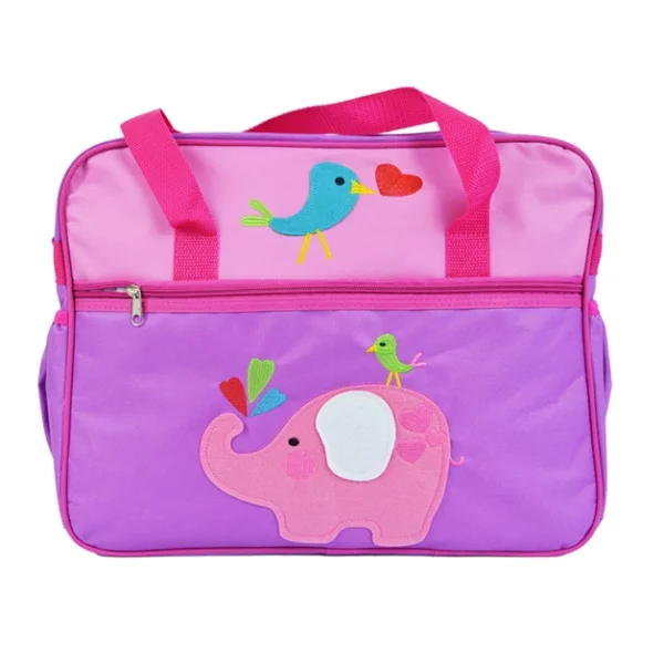 Sacos de fraldas para animais bordados por elefantes