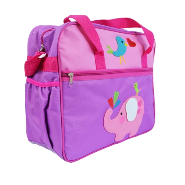 elephant embroidery animal diaper bags