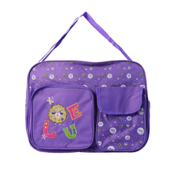 embroidery print baby love diaper bags