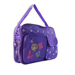 embroidery print baby love diaper bags