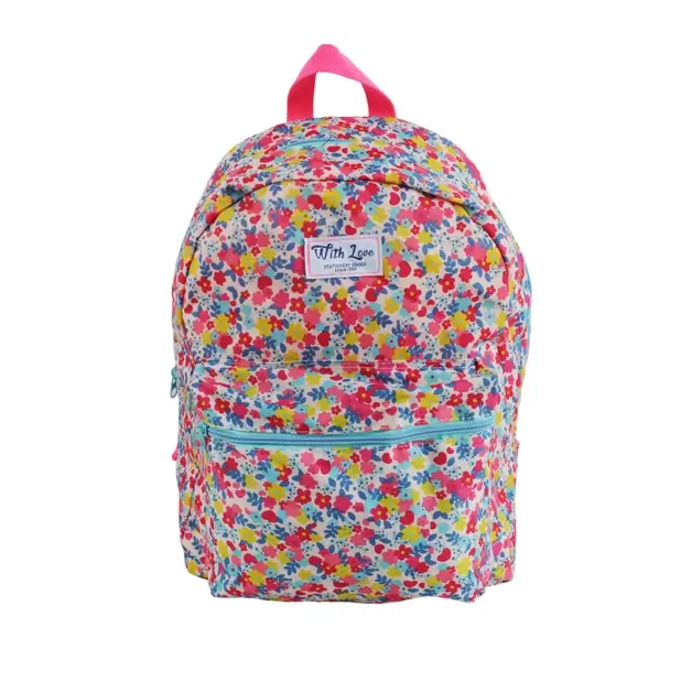 fashion backpack bags with flower print