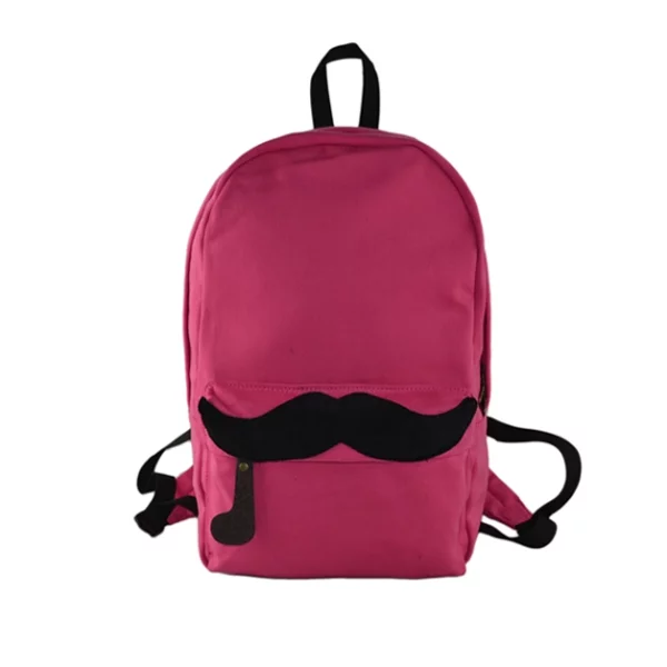 fashionable cute mustache backpack bags