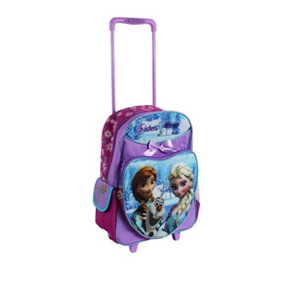 frozen kids school backpack with wheels