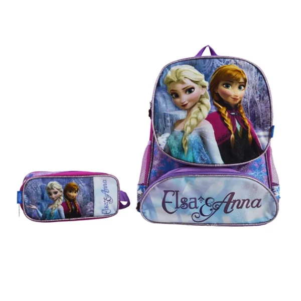 frozen set school bags with pencil cases