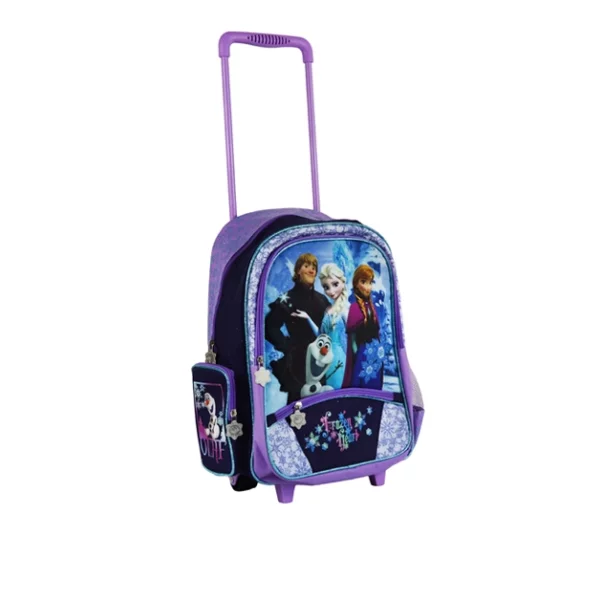 Mochilas escolares de carrinho congelados para meninas