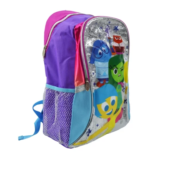 inside out cartoon character school bags for girls