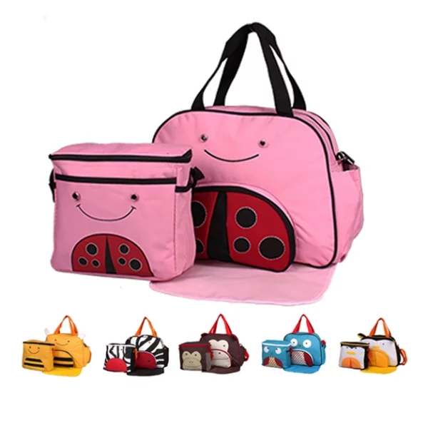 Joaninha 3 pcs set microfibra animal pano de bebê fralda saco de bebê