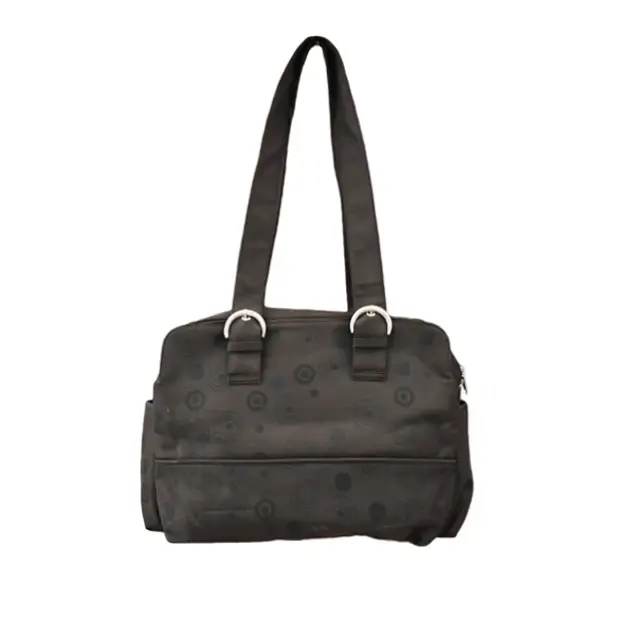 microfiber brown compact tote diaper bags