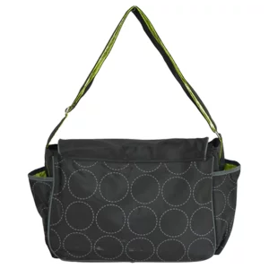 microfiber messenger diaper bags back