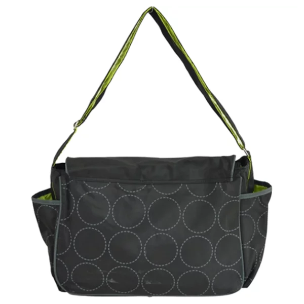 microfiber messenger diaper bags back