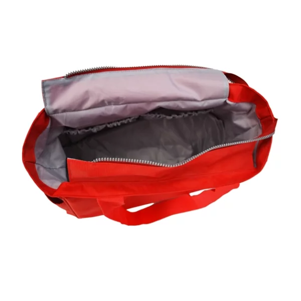 microfiber red compact tote diaper bags