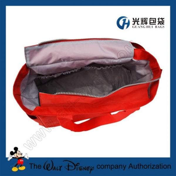 Microfiber tote diaper bags,red compact tote diaper bags,tote diaper bags
