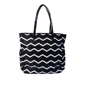 name brand chevron tote diaper bag