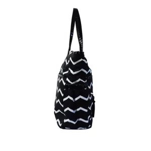 name brand chevron tote diaper bag