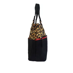name brand leopard print tote diaper bags