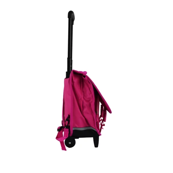 pink angel girl trolley school bags