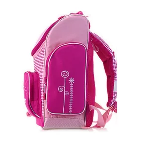 Mochilas cor-de-rosa da escola primária