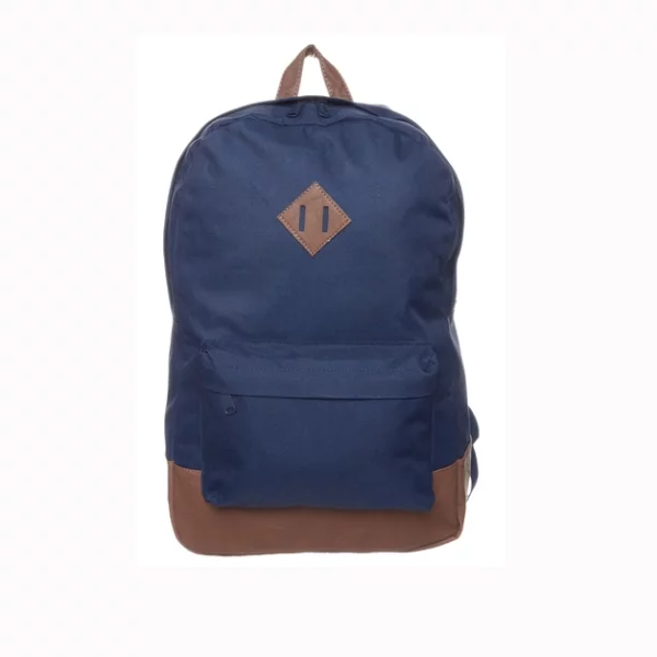 plain color jansport backpacks with leather patch