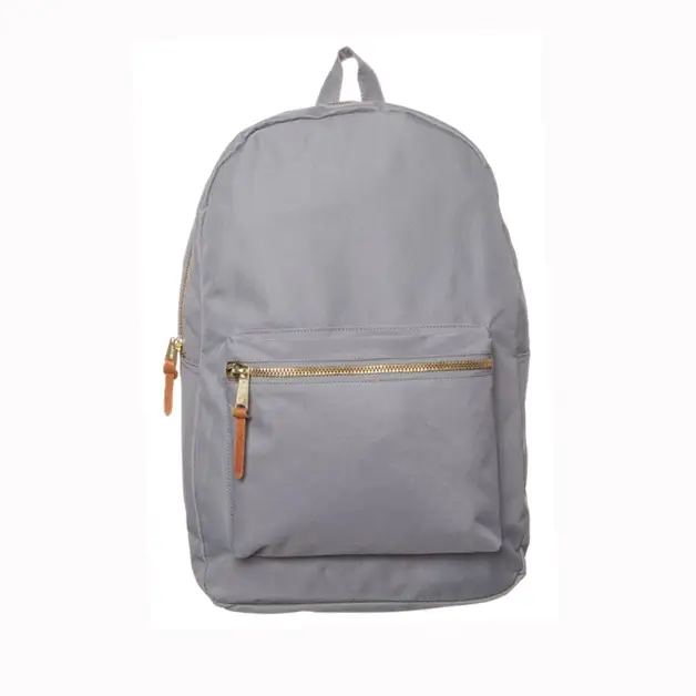 plain metal zipper backpacks