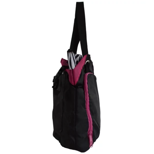 polyester changing bags with stroller holder side