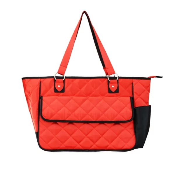 Bolsas de pañales de bolso rojo satinado de poliéster