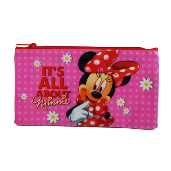 Bolsas de lápis lisos vermelhos para meninas