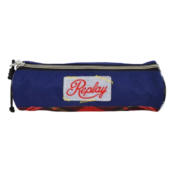 roll up plaid pencil cases