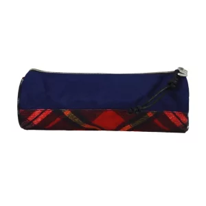 roll up plaid pencil cases
