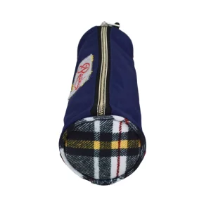 roll up plaid pencil cases