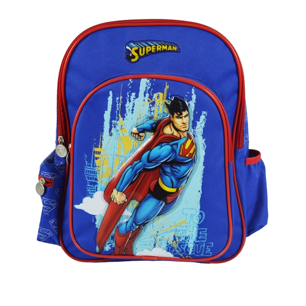 superman 3d pvc print preschool bags