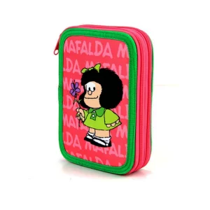 Estojos de lápis de três camadas para meninas