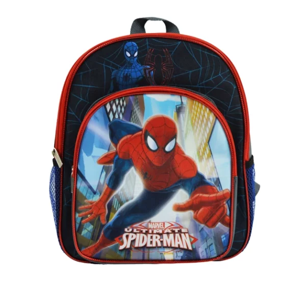 glitter print spider man toddler backpacks