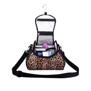 leopard print toiletry bags