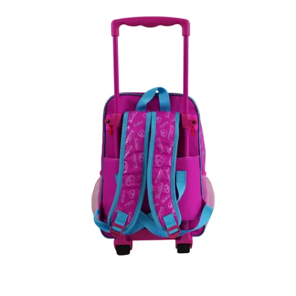 pink children school bags with wheels