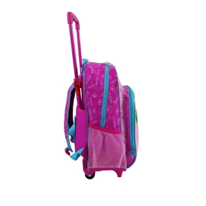 pink children school bags with wheels