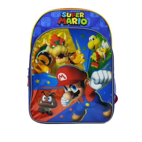 super mario children school bags for boys