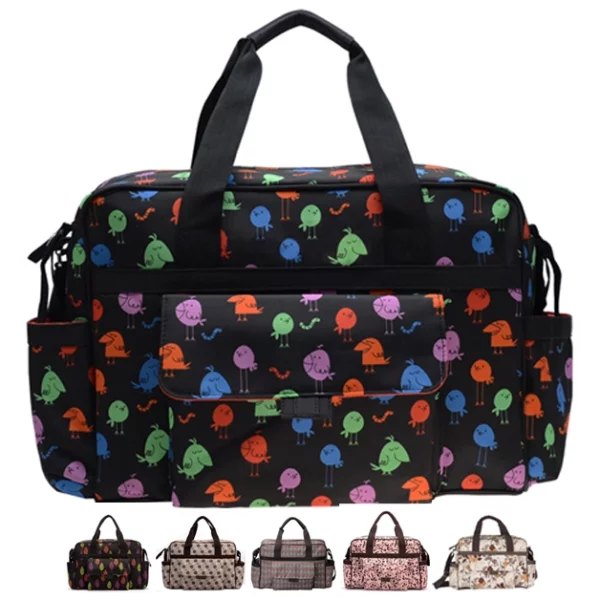 wholesale colorful bird print fashion mummy bags