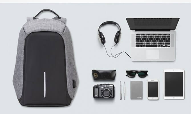 Diebstahlsicherer Rucksack für Laptop
