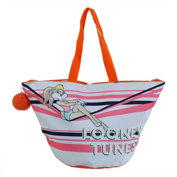 looney tunes cartoon tote beach bags