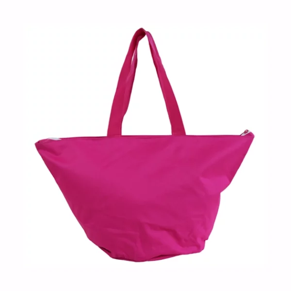 round bottom pink flower beach bags