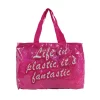 pink pvc large tote beach bags